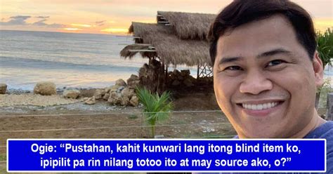 ogie diaz blind item today|Ogie Diaz, binanggit ilang “kunwari” umanong blind item kahit .
